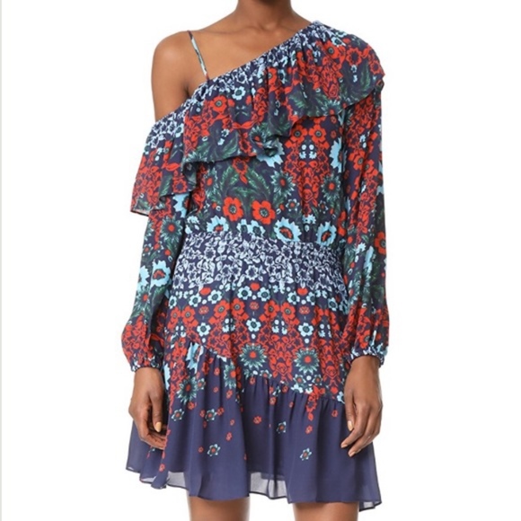 parker one shoulder dress